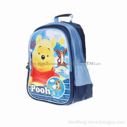 Cute cartoon children's school bags, made of polyester